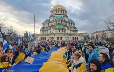 Не сме неутрални! Хиляди столичани отново протестираха за Украйна